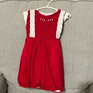 Wildling red toddler dress